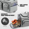 imageG4Free 3in1 Travel Duffle Bag for Men and Women 50L Large Gym Sports Bags Tactical Military Duffle Backpack with Shoes Compartment and Wet Pocket BlackLight Grey