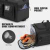 imageG4Free 3in1 Travel Duffle Bag for Men and Women 50L Large Gym Sports Bags Tactical Military Duffle Backpack with Shoes Compartment and Wet Pocket BlackBlack