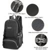 imageG4Free 40L Lightweight Packable Hiking Backpack Waterproof Travel DaypackBlack