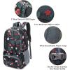 imageG4Free 40L Lightweight Packable Hiking Backpack Waterproof Travel DaypackBlack Base Floral