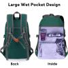 imageG4Free 40L Lightweight Packable Hiking Backpack Waterproof Travel DaypackDark Green
