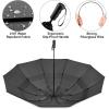 imageG4Free 42465462 Inch Large Golf Umbrella Compact Reverse Travel Umbrella 10 Ribs Windproof for Rain Double Canopy Automatic Open CloseBlack