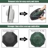 imageG4Free 42465462 Inch Large Golf Umbrella Compact Reverse Travel Umbrella 10 Ribs Windproof for Rain Double Canopy Automatic Open CloseDark Green