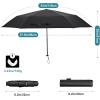imageG4Free 43 Inch Mini Travel Umbrella Compact Ultralight UPF 50 UV Protection Carbon Fiber Super Slim Small Umbrella Weighs Only 4 ozBlackoutPlaid Black