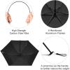 imageG4Free 43 Inch Mini Travel Umbrella Compact Ultralight UPF 50 UV Protection Carbon Fiber Super Slim Small Umbrella Weighs Only 4 ozUV SilverBlack