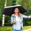 imageG4Free 43 Inch Mini Travel Umbrella Compact Ultralight UPF 50 UV Protection Carbon Fiber Super Slim Small Umbrella Weighs Only 4 ozUV SilverBlack