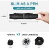 imageG4Free 43 Inch Mini Travel Umbrella Compact Ultralight UPF 50 UV Protection Carbon Fiber Super Slim Small Umbrella Weighs Only 4 ozUltraLight Black