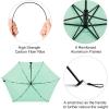imageG4Free 43 Inch Mini Travel Umbrella Compact Ultralight UPF 50 UV Protection Carbon Fiber Super Slim Small Umbrella Weighs Only 4 ozUltraLight Light Green