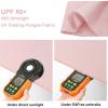 imageG4Free 43 Inch Mini Travel Umbrella Compact Ultralight UPF 50 UV Protection Carbon Fiber Super Slim Small Umbrella Weighs Only 4 ozUltraLight Light Pink