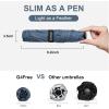 imageG4Free 43 Inch Mini Travel Umbrella Compact Ultralight UPF 50 UV Protection Carbon Fiber Super Slim Small Umbrella Weighs Only 4 ozUltraLight Navy Blue