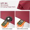 imageG4Free 43 Inch Mini Travel Umbrella Compact Ultralight UPF 50 UV Protection Carbon Fiber Super Slim Small Umbrella Weighs Only 4 ozUltraLight Wine Red