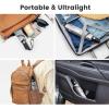 imageG4Free 43 Inch Travel Umbrella Ultralight UPF 50 UV Protection Compact Sun Umbrella Double Canopy Super Slim Small Portable Automatic Antibounce CloseBlack