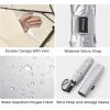 imageG4Free 43 Inch Travel Umbrella Ultralight UPF 50 UV Protection Compact Sun Umbrella Double Canopy Super Slim Small Portable Automatic Antibounce CloseBeige