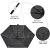 imageG4Free 43 Inch Travel Umbrella Ultralight UPF 50 UV Protection Compact Sun Umbrella Double Canopy Super Slim Small Portable Automatic Antibounce CloseBlack