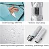imageG4Free 43 Inch Travel Umbrella Ultralight UPF 50 UV Protection Compact Sun Umbrella Double Canopy Super Slim Small Portable Automatic Antibounce CloseLake Blue