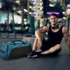 imageG4Free 45L60L 3Way Duffle Backpack Gym Bag with Wet Pocket ampamp Shoes Compartment Sports Travel Weekender Overnight Duffel BagBlue  Peacock Blue