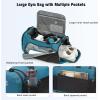 imageG4Free 45L60L 3Way Duffle Backpack Gym Bag with Wet Pocket ampamp Shoes Compartment Sports Travel Weekender Overnight Duffel BagPeacock Blue