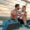 imageG4Free 45L60L 3Way Duffle Backpack Gym Bag with Wet Pocket ampamp Shoes Compartment Sports Travel Weekender Overnight Duffel BagPeacock Blue