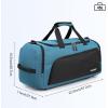 imageG4Free 45L60L 3Way Duffle Backpack Gym Bag with Wet Pocket ampamp Shoes Compartment Sports Travel Weekender Overnight Duffel BagPeacock Blue