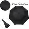 imageG4Free 47546268 Inch Automatic Open Golf Umbrella Oversize Extra Large Double Canopy Vented Windproof Waterproof Stick UmbrellasBlack