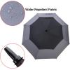 imageG4Free 47546268 Inch Automatic Open Golf Umbrella Oversize Extra Large Double Canopy Vented Windproof Waterproof Stick UmbrellasBlackGrey