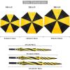 imageG4Free 47546268 Inch Automatic Open Golf Umbrella Oversize Extra Large Double Canopy Vented Windproof Waterproof Stick UmbrellasBlackYellow