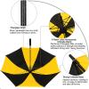 imageG4Free 47546268 Inch Automatic Open Golf Umbrella Oversize Extra Large Double Canopy Vented Windproof Waterproof Stick UmbrellasBlackYellow
