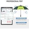 imageG4Free 47546268 Inch Automatic Open Golf Umbrella Oversize Extra Large Double Canopy Vented Windproof Waterproof Stick UmbrellasFluorescentDark Green
