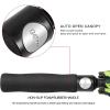 imageG4Free 47546268 Inch Automatic Open Golf Umbrella Oversize Extra Large Double Canopy Vented Windproof Waterproof Stick UmbrellasFluorescentDark Green