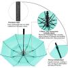 imageG4Free 47546268 Inch Automatic Open Golf Umbrella Oversize Extra Large Double Canopy Vented Windproof Waterproof Stick UmbrellasLake Blue