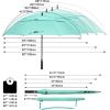 imageG4Free 47546268 Inch Automatic Open Golf Umbrella Oversize Extra Large Double Canopy Vented Windproof Waterproof Stick UmbrellasLake Blue