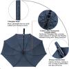 imageG4Free 47546268 Inch Automatic Open Golf Umbrella Oversize Extra Large Double Canopy Vented Windproof Waterproof Stick UmbrellasNavy Blue
