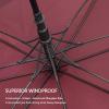 imageG4Free 47546268 Inch Automatic Open Golf Umbrella Oversize Extra Large Double Canopy Vented Windproof Waterproof Stick UmbrellasWine Red