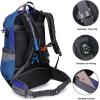 imageG4Free 50L Hiking Backpack Waterproof Daypack Outdoor Camping Climbing Backpack with Rain Cover for Men WomenBlue01