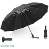imageG4Free 54 Inch Large Double Layer Inverted Umbrella 12 Ribs Compact Windproof Automatic Folding Reverse Umbrella with Reflective Strip for rainBlack