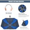 imageG4Free 54 Inch Large Golf Umbrella Automatic Square 3 Folding Windproof Compact Travel Rain UmbrellaSapphire BlueNavy Blue