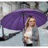 imageG4Free 54 Inch Large Windproof Umbrella for 2 Persons 16 Ribs Auto Open Classic Wooden J Handle Cane Stick Golf Rain Umbrellas for Men Women Travel 120cmPurple