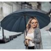 imageG4Free 54 Inch Large Windproof Umbrella for 2 Persons 16 Ribs Auto Open Classic Wooden J Handle Cane Stick Golf Rain Umbrellas for Men Women Travel 120cmBlue