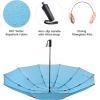 imageG4Free 5462 Inch Windproof Inverted Umbrella with Reflective Stripe Large Compact Reverse Golf Umbrella for Rain 10 Ribs Double Canopy Travel Umbrella Automatic Open CloseSky Blue