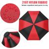 imageG4Free 62 Inch Portable Golf Umbrella Large Oversize Double Canopy Vented Windproof Waterproof Automatic Open Stick Umbrellas for Men and WomenWine RedRedBlack