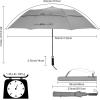 imageG4Free 62 Inch Portable Golf Umbrella Large Oversize Double Canopy Vented Windproof Waterproof Automatic Open Stick Umbrellas for Men and WomenWine RedGray