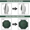 imageG4Free 62 Inch Portable Golf Umbrella Large Oversize Double Canopy Vented Windproof Waterproof Automatic Open Stick Umbrellas for Men and WomenWine RedDark Green