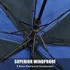 imageG4Free 62 Inch Portable Golf Umbrella Large Oversize Double Canopy Vented Windproof Waterproof Automatic Open Stick Umbrellas for Men and WomenWine RedNavyRoyal Blue