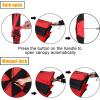 imageG4Free 62 Inch Portable Golf Umbrella Large Oversize Double Canopy Vented Windproof Waterproof Automatic Open Stick Umbrellas for Men and WomenWine RedBlackRed