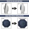 imageG4Free 62 Inch Portable Golf Umbrella Large Oversize Double Canopy Vented Windproof Waterproof Automatic Open Stick Umbrellas for Men and WomenWine RedDark Blue