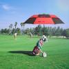 imageG4Free 62 Inch Portable Golf Umbrella Large Oversize Double Canopy Vented Windproof Waterproof Automatic Open Stick Umbrellas for Men and WomenWine RedBlackRed