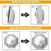 imageG4Free 62 Inch Portable UV Protection Large Golf Umbrella Automatic Open Double Canopy Big Sun Windproof Oversize Sports UmbrellaSilverBlack