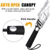 imageG4Free 62 Inch Portable UV Protection Large Golf Umbrella Automatic Open Double Canopy Big Sun Windproof Oversize Sports UmbrellaSilverBlack