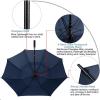 imageG4Free 72 Inch Huge Large Oversize Golf Umbrella Automatic Open Double Canopy Vented Windproof Stick Umbrella 6 Ft Heavy Duty For Outdoor Doorman FamilyBlackNavy Blue