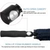 imageG4Free 72 Inch Huge Large Oversize Golf Umbrella Automatic Open Double Canopy Vented Windproof Stick Umbrella 6 Ft Heavy Duty For Outdoor Doorman FamilyBlackNavy Blue